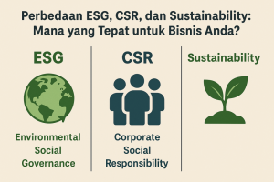 Perbedaan ESG, CSR, dan Sustainability: Penjelasan Lengkap